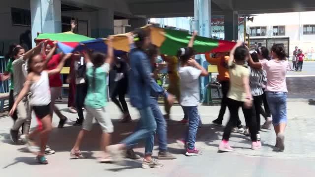 Son dakika haberleri | Gazze'deki çocuklar 4 yıl aradan sonra yeniden "yaz oyunları" sevincini yaşıyor