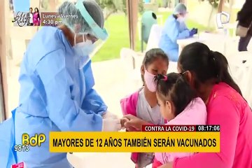 Covid-19: Minsa incorpora a mayores de 12 años a más en plan de vacunación