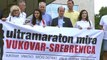 ZAGREB - Hırvatistan'daki 10. Vukovar-Srebrenitsa Maratonu başkent Zagreb'den hareket etti