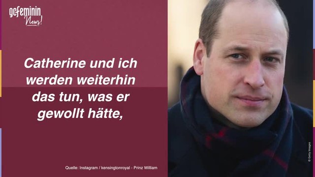 Prinz William: Rührende Abschiedsworte für Prinz Philip