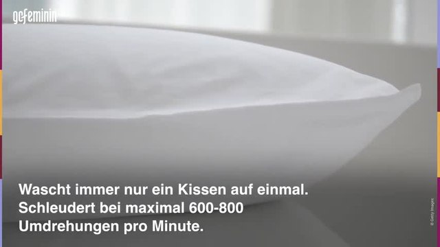 Kopfkissen waschen: So macht ihr es richtig!
