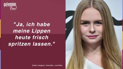 Ließ sich Leni Marie die Lippen aufspritzen