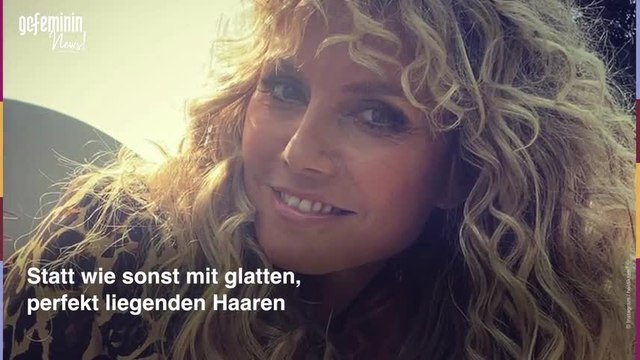 Krasse Locken: Heidi Klum zeigt sich mit neuem Look