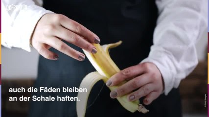 Banane schälen: Diesen Fehler macht fast jeder!