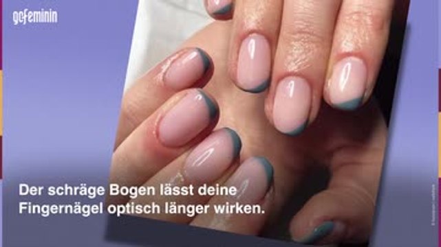 Slanted French: Dieser Trend verlängert deine Nägel