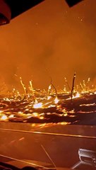 Driving Through Planet Ranch Fire in Arizona