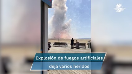 Cargamento de pirotecnia explota por accidente en playa de Maryland