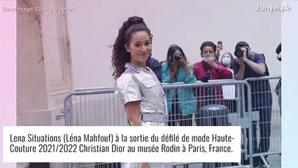 Léna Situations : Elle met le paquet côté look pour le défilé Dior