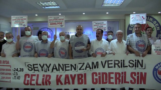 SİİRT - Memur-Sen üyeleri seyyanen zam talep etti