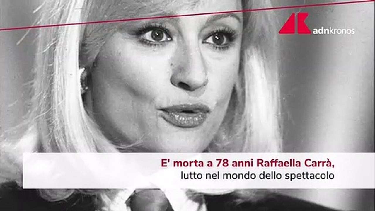 Addio a Raffaella Carrà, lutto nel mondo dello spettacolo