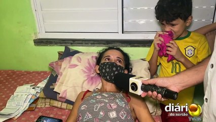 Sem poder sair da cama, faxineira implora por ajuda para comprar remédio e alimentar os filhos