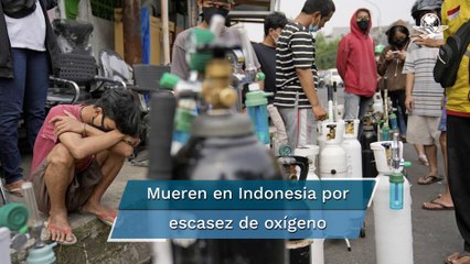En el peor pico de la pandemia por Covid-19, Indonesia sufre por oxígeno
