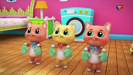 Trois petits chatons - comptine pour enfants - riment en français - Three Little Kittens - Baby Song