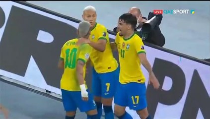 Lucas Paqueta Goal -  Brazil 1-0 Peru  - 06-07-2021