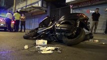 İzmir’de motosiklet otomobile çarptı: 1’i polis, 2 yaralı