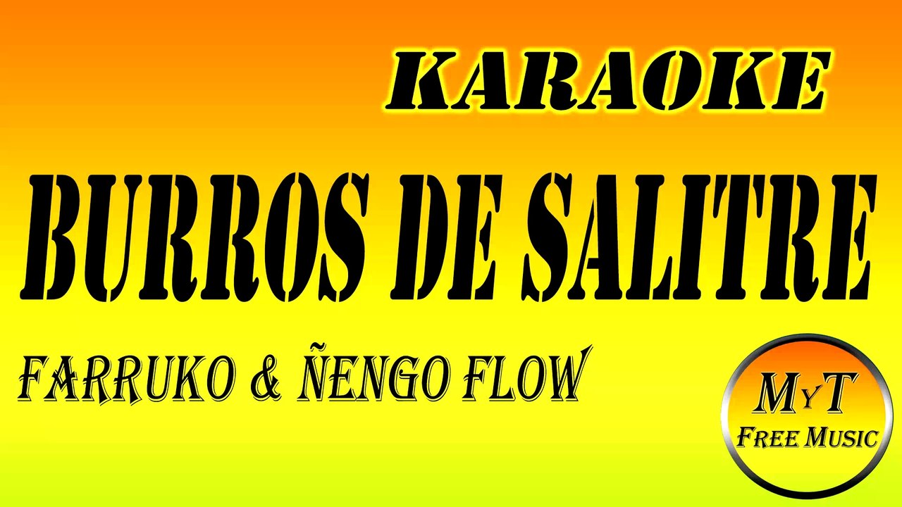 Karaoke - Burros de Salitre - Farruko & Ñengo Flow - Instrumental Lyrics Letra