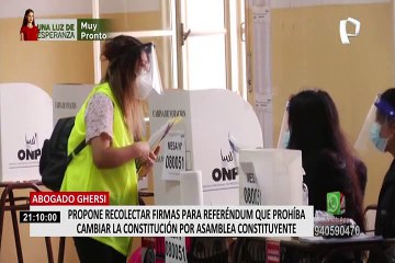Lucas Ghersi y juristas promueven referéndum para impedir nuevas constituciones