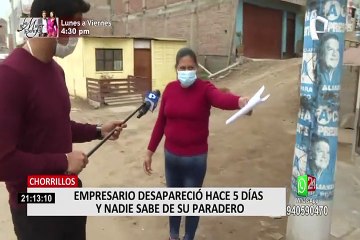 Empresario desapareció y viene siendo intensamente buscado por su familia