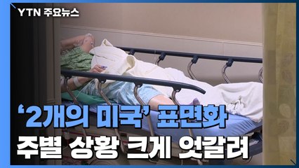 '2개의 미국' 표면화...주별로 코로나 상황 극명한 차이 / YTN