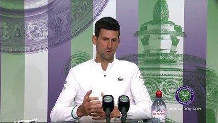 Wimbledon 2021 - Novak Djokovic : "I would like this court to become my second home because it is the most sacred court there is in this sport"