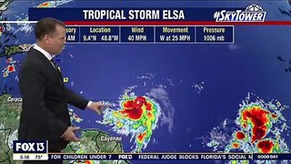 Tropical Storm Elsa forms