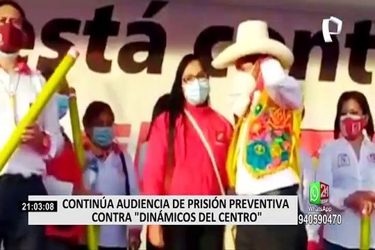 Dinámicos del Centro : PJ suspendió hasta mañana la audiencia de prisión preventiva por 36 meses