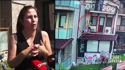 Evine giren tacizciyi son anda fark ederek komşularına sığındı