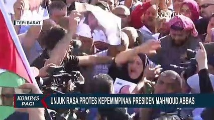 Demonstran Minta Presiden Palestina Mahmoud Abbas Turun dari Jabatan