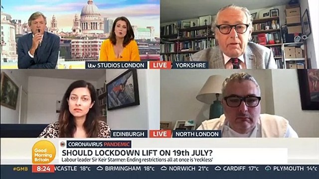 Good Morning Britain - Professor John Ashton believes the lifting of all restrictions should be delayed for a little while longer.