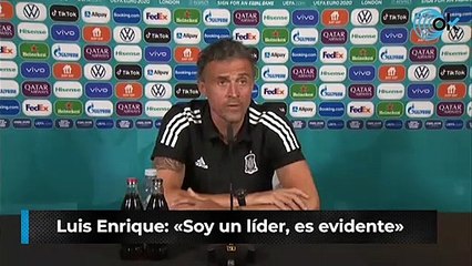Luis Enrique: «Soy un líder, es evidente»