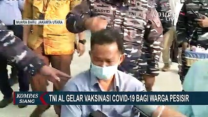 KSAL Tinjau Langsung Vaksinasi Covid-19 untuk Warga di Pesisir Jakarta