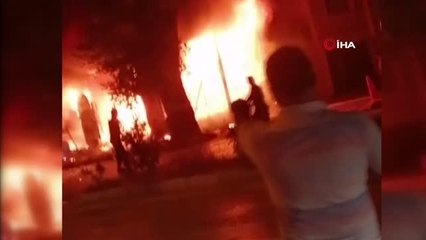 Son dakika haberi: Yangında dehşet anları kamerada...Alevlerin içinden böyle çıktılar