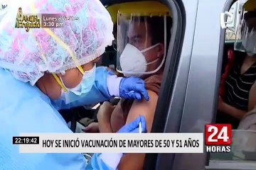 Covid-19: hoy se inició vacunación de mayores de 50 y 51 años