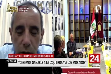 Burga pide movilizarse a los exteriores del Congreso para respaldar votación de los magistrados del TC