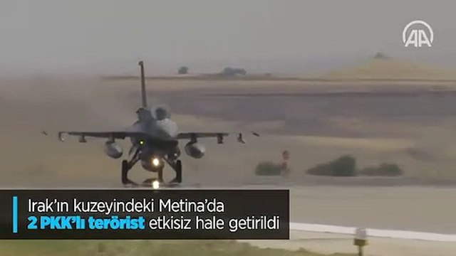 Irak'ın kuzeyindeki Metina'da 2 PKK'lı terörist etkisiz hale getirildi
