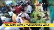 Salah Ambil Motor, 4 Pemuda Disangka Maling Lalu Dikeroyok Warga