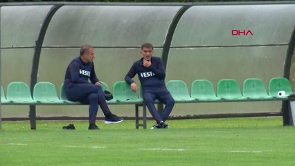 SPOR Trabzonspor, yağmur altında çalıştı