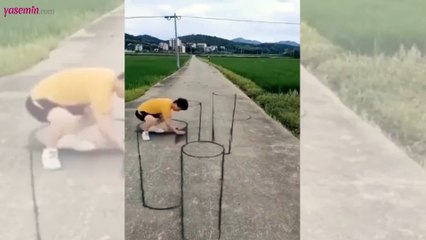 Yere yapılan üç boyutlu görsel çalışması izleyenleri şaşkına uğratıyor!