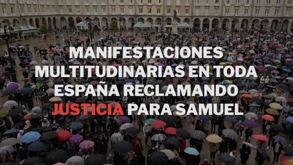 Manifestaciones multitudinarias en toda España reclamando justicia para Samuel