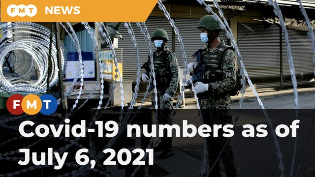 Covid-19 numbers as of July 6, 2021