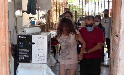 APARTMAN BAHÇESİNDE YATARKEN BULUNAN KADIN, BU KEZ KONAKTA ORTAYA ÇIKTI