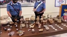 Puglia: reperti archeologici di oltre 2300 anni, anche in oro, detenuti illegalmente da una coppia del foggiano. Sequestrati dai Carabinieri - video