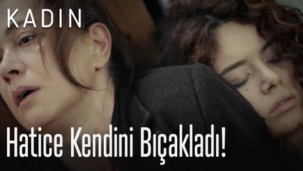 Hatice kendini bıçakladı! - Kadın