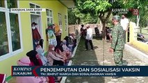 TNI Jemput Warga Dan Sosialisasikan Vaksin