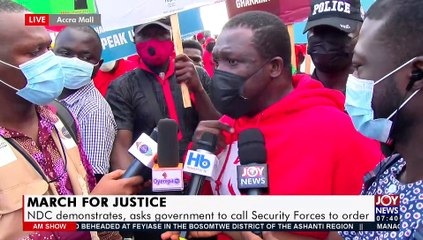 Live: March for Justice; NDC demonstrates, ask government to call Security Forces to order (6-7-21)