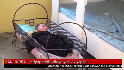 ŞANLIURFA - İhtiyaç sahibi aileye yeni ev yapıldı