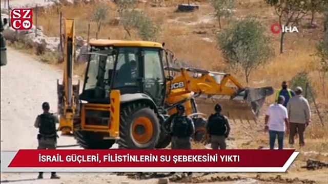 İsrail güçleri, Filistinlerin kullandığı su şebekesini yıktı