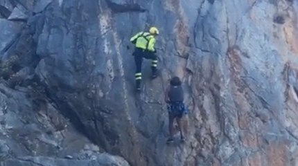 Buggerru (CA) - Bloccato su parete rocciosa, soccorso scalatore (06.07.21)