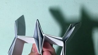 origami spaceship / paper spaceship / handmade spaceship / diy spaceship demo