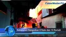 Gara-gara Bakar Sampah, 8 Ruko dan 10 Rumah di Medan Ludes Dilalap si Jago Merah